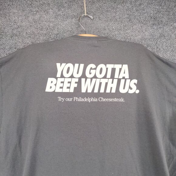 Jerzees Penn Station Active Fresh Grilled Subs East Coast T-Shirt Mens 2XL Gray - Picture 10 of 15